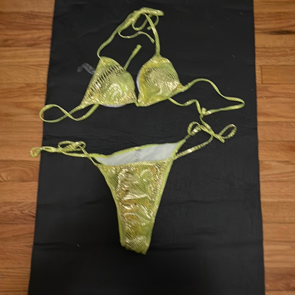 Snake print bikini
